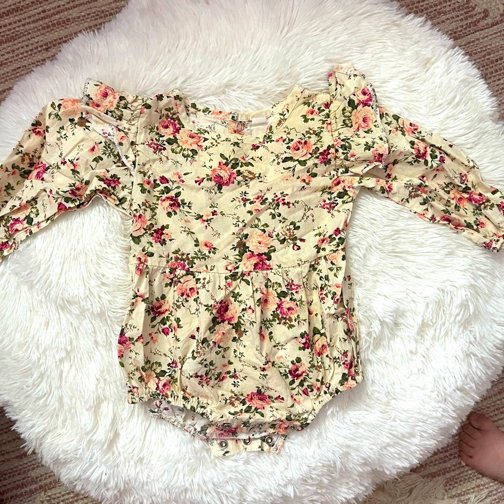 Wolfie Kids Floral Romper